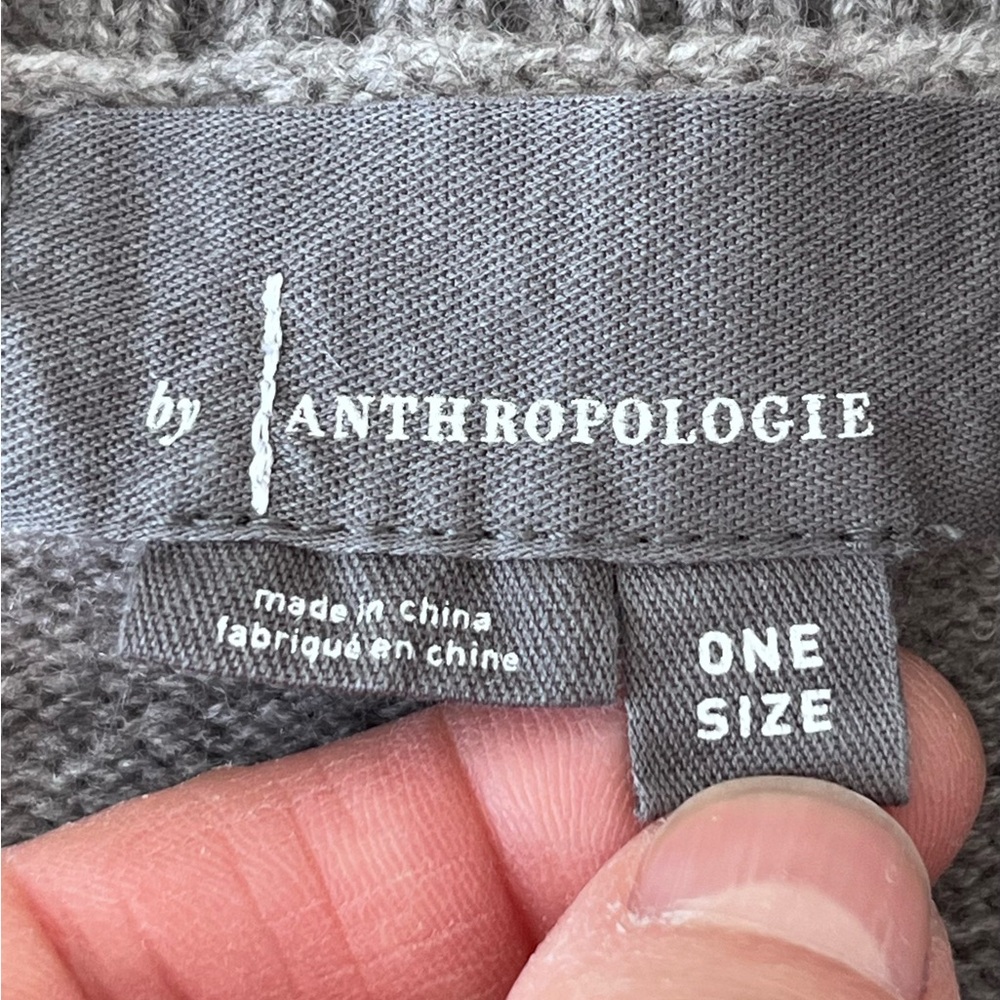 Anthropologie Gray V-Neck Sweater Vest - Picture 2 of 7
